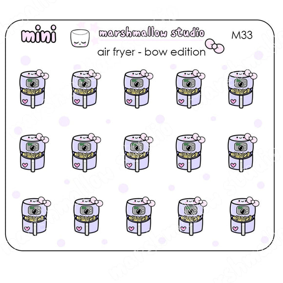 MINI AIR FRYER - MINI PLANNER STICKERS - M33 - Marshmallow Studio