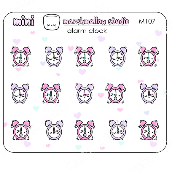 Mini Sticker Clock MINI ALARM CLOCKS - MINI STICKERS - PLANNER STICKERS - M107