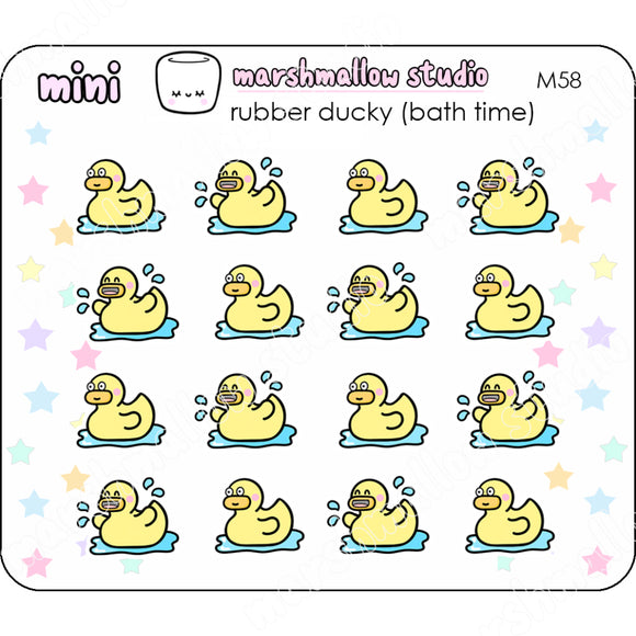 Mini Bath Time (Rubber Ducky) - Planner Stickers M58 New Releases