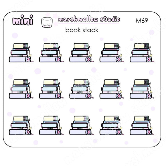 MINI BOOK / PLANNER STACK - MINI PLANNER STICKERS - M69 - Marshmallow Studio