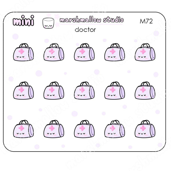 MINI DOCTORS BAG - MINI PLANNER STICKERS - M72 - Marshmallow Studio
