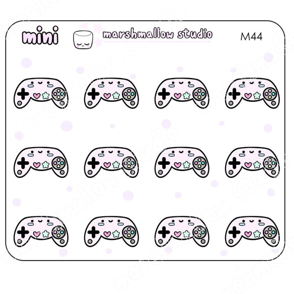 MINI GAME CONTROLLER - MINI PLANNER STICKERS - M44 - Marshmallow Studio