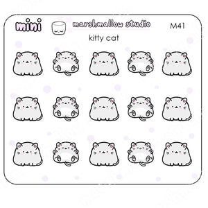 MINI KITTY CATS - MINI PLANNER STICKERS - M41 - Marshmallow Studio
