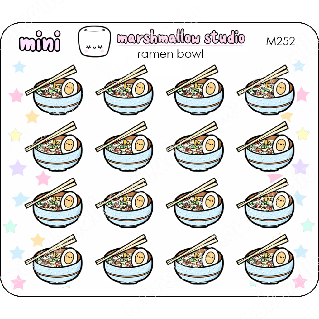 MINI STICKERS - RAMEN BOWL - M252
