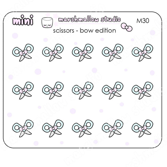 MINI SCISSORS - MINI PLANNER STICKERS - M30 - Marshmallow Studio