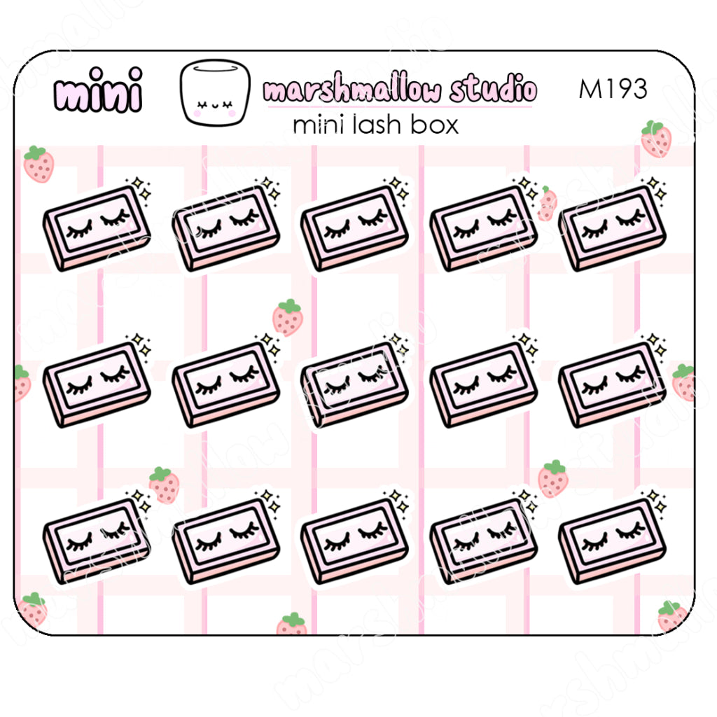 MINI STICKERS - LASH BOX - PLANNER STICKERS - M193