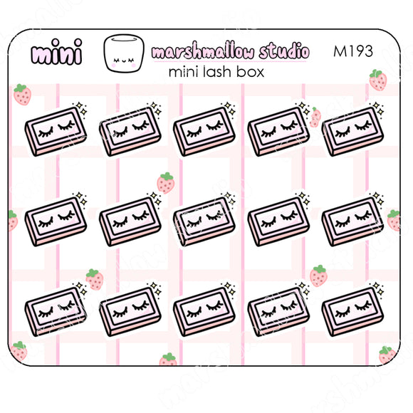 MINI STICKERS - LASH BOX  - PLANNER STICKERS - M193 - Marshmallow Studio