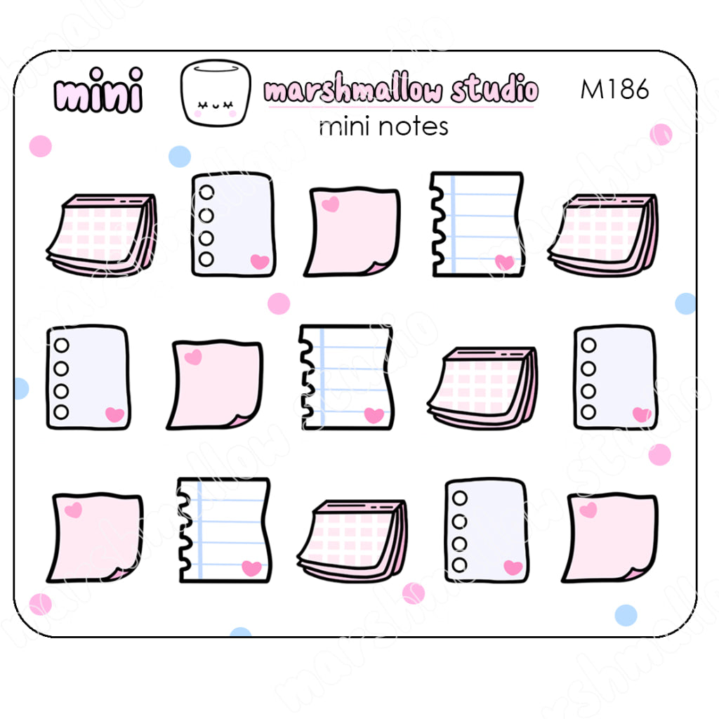 MINI STICKERS - NOTES - PLANNER STICKERS - M186