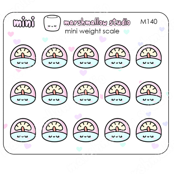 MINI STICKERS - WEIGHT SCALE - PLANNER STICKERS - M140 - Marshmallow Studio