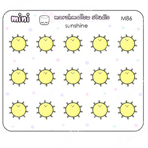 MINI SUNSHINE - PLANNER STICKERS - M86 - Marshmallow Studio