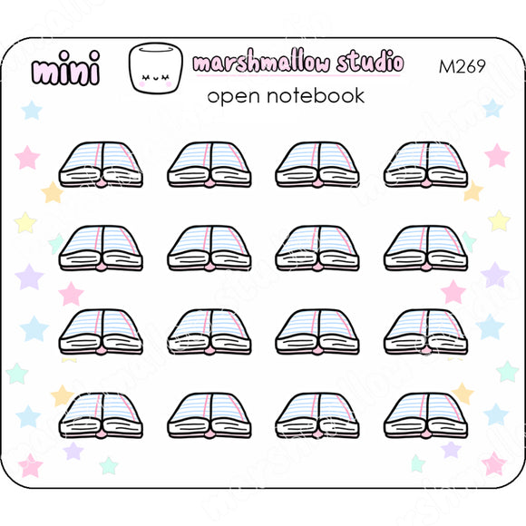 Open Notebook - Mini Stickers Planner M269 New Releases