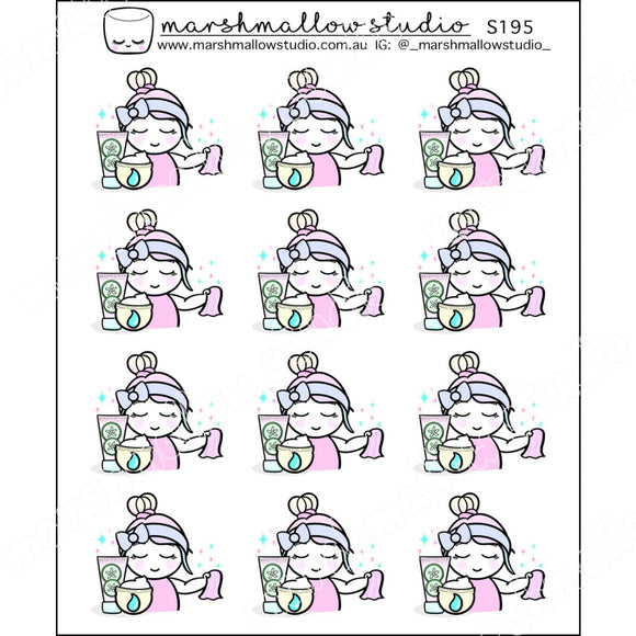 SHEILA SUGAR - SKIN CARE - PLANNER STICKERS S195 - Marshmallow Studio