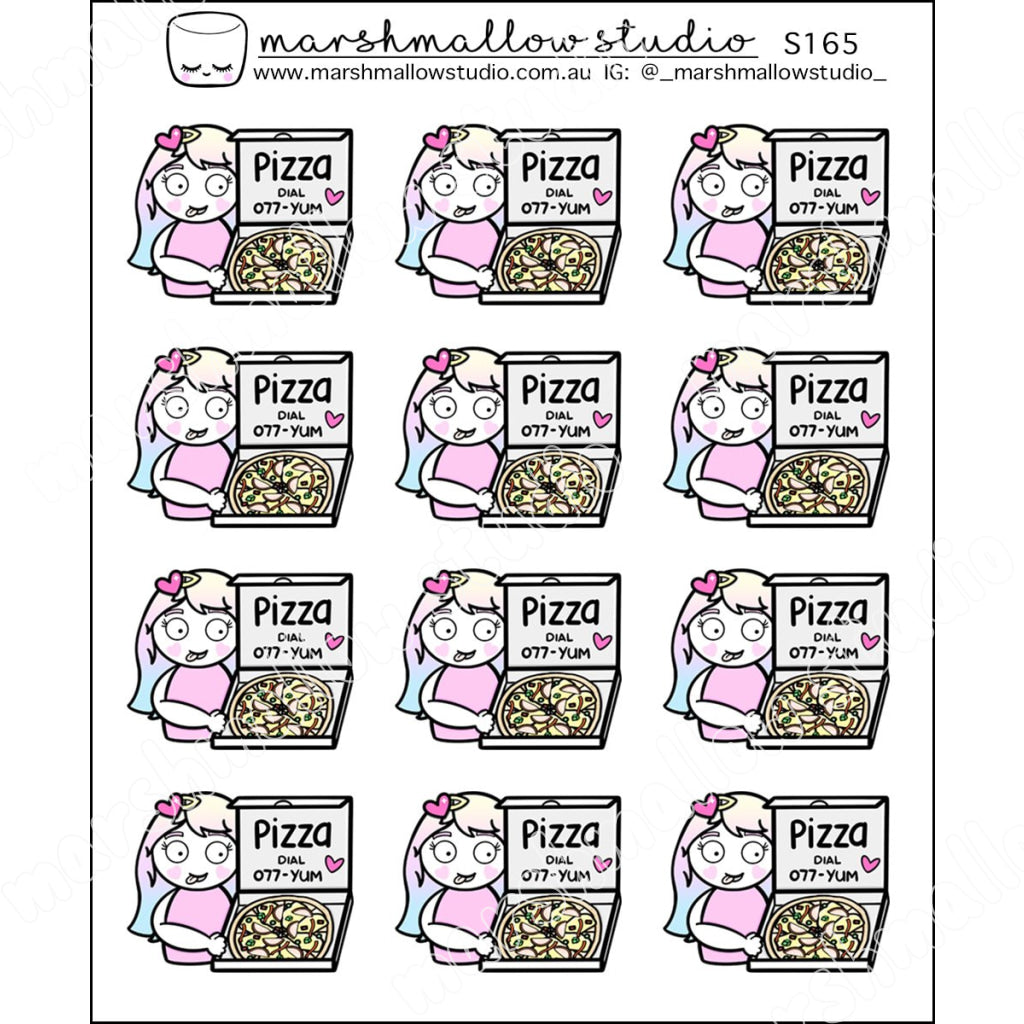 SHEILA SUGAR - YUMMY PIZZA - PLANNER STICKERS S165