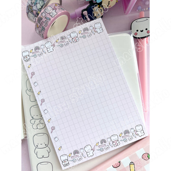 SKETCHED COCOA - A6 NOTEPAD - LIMITED EDITION - Marshmallow Studio