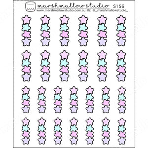 STAR CHECKLISTS - PLANNER STICKERS - S156 - Marshmallow Studio