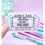 STICKER FLAKE - BE YOU TICKET STUB - F175 - Marshmallow Studio