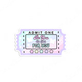 STICKER FLAKE - BE YOU TICKET STUB - F175 - Marshmallow Studio