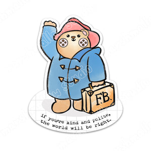 STICKER FLAKE - FRECKLETON BEAR - F280 - Marshmallow Studio