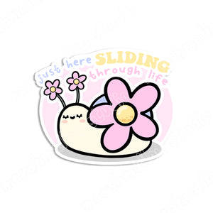 STICKER FLAKE - SLIDING THROUGH LIFE (PEARLY GLOSS) - F167 - Marshmallow Studio