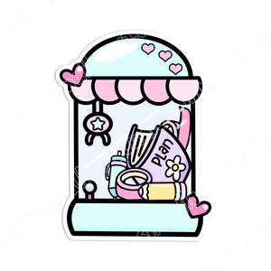 STICKER FLAKE - STATIONERY CLAW MACHINE - F185 - Marshmallow Studio