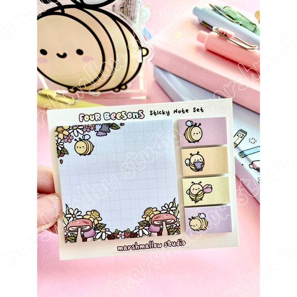 Sticky Note Set - Four Beesons Limited Edition