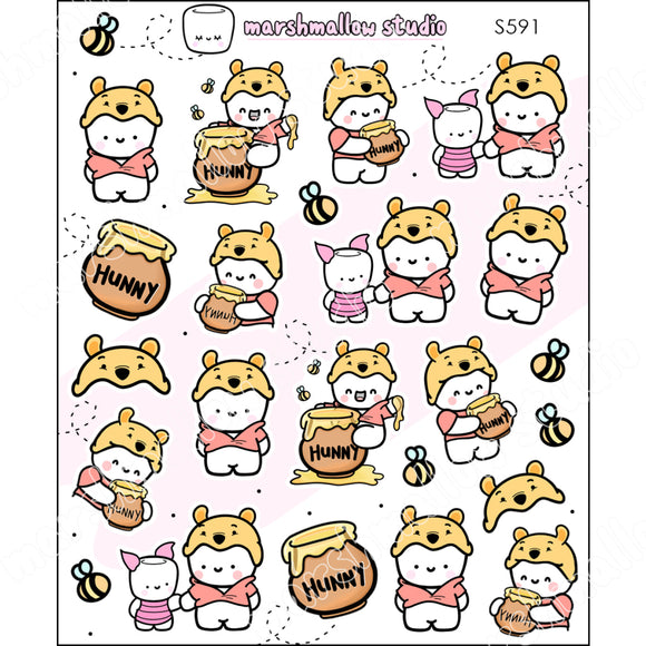 STUFFED WITH FLUFF - SPECIAL SAMPLER - PLANNER STICKERS - S591 - Marshmallow Studio