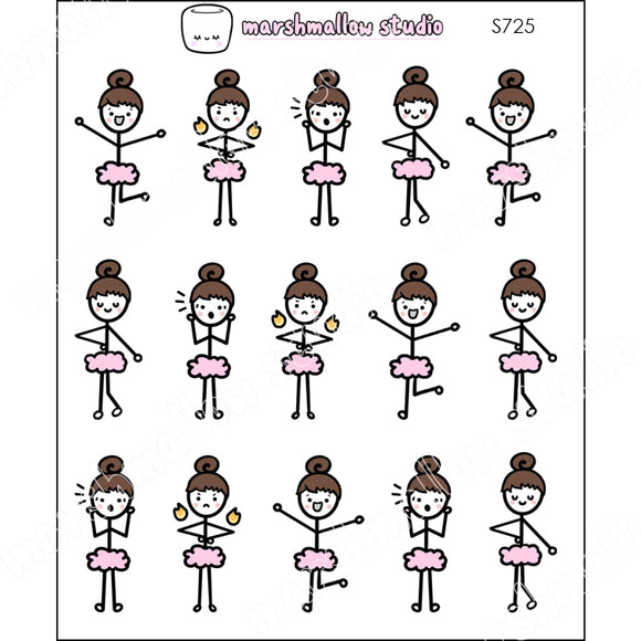 THE FACES OF FLOSSIE! - PLANNER STICKERS - S725 - Marshmallow Studio