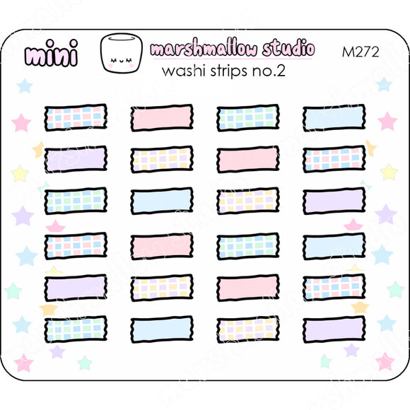 Washi Strips No.2 - Mini Stickers Planner M272 New Releases