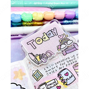 ACRYLIC PAGE CLIP - "TODAY / NOT TODAY" - LIMITED EDITION - Marshmallow Studio