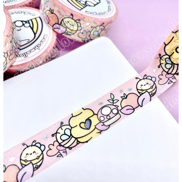 AUTUMN / FALL BEE (BEESONS) -  FOILED WASHI TAPE - LIMITED EDITION - Marshmallow Studio