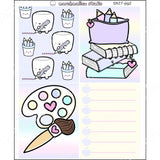 COCOA BACK TO SCHOOL / CRAFTING - 5 PAGE KIT - PLANNER STICKERS - S927 (1-5) - Marshmallow Studio