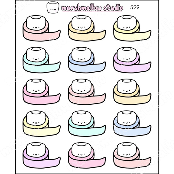 COCOA - WRAPPED IN WASHI - PLANNER STICKERS - S29 - Marshmallow Studio