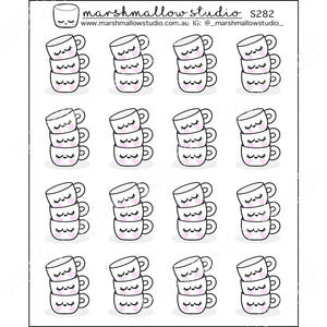CUP STACKS - PLANNER STICKERS - S282 - Marshmallow Studio