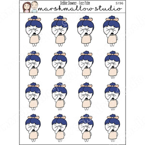 DEBBIE DOWNER - FACE PALM - PLANNER STICKERS S196 - Marshmallow Studio