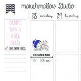 DEBBIE DOWNER - SORE BELLY - PLANNER STICKERS S133 - Marshmallow Studio