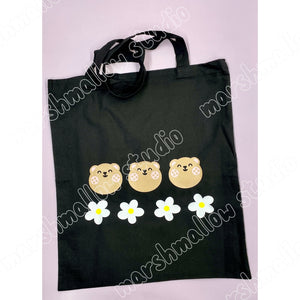 FRECKLE BEAR DAISY - TOTE BAG - LIMITED EDITION - Marshmallow Studio