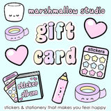 GIFT CARDS (AUD $10.00 - AUD $150.00) - Marshmallow Studio
