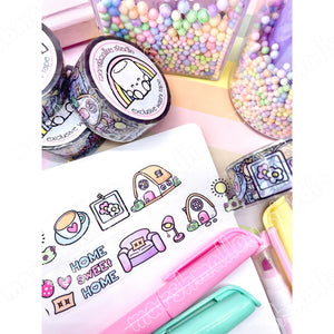 HOME SWEET HOME - TRANSPARENT WASHI TAPE 20mm - LIMITED EDITION - Marshmallow Studio