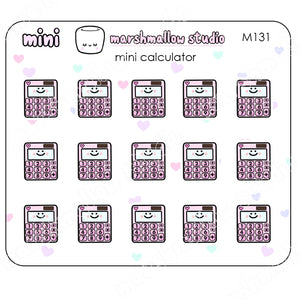 MINI STICKERS - CALCULATOR - PLANNER STICKERS - M131 - Marshmallow Studio