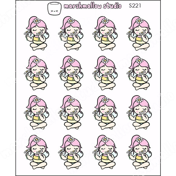 SHEILA SUGAR - BEE - PLANNER STICKERS - S221 - Marshmallow Studio