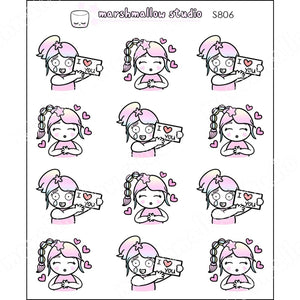 SHEILA SUGAR - GROUPIE! - PLANNER STICKERS - S806 - Marshmallow Studio