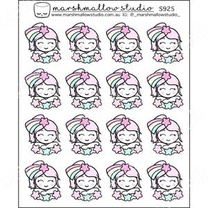 SHEILA SUGAR - SHOOTING STARS - PLANNER STICKERS - S925 - Marshmallow Studio