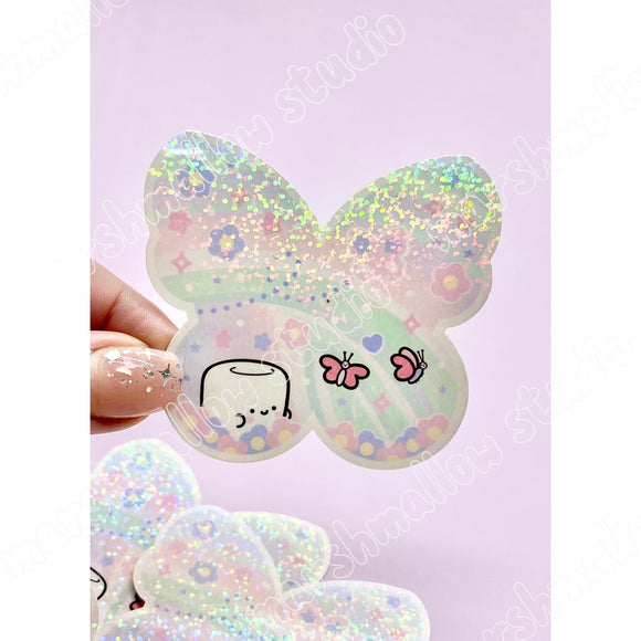 STICKER FLAKE - COCOA BUTTERFLY (HOLOGRAPHIC) - LIMITED EDITION - Marshmallow Studio