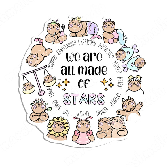 STICKER FLAKE - WE ARE ALL MADE OF STARS - F214 - Marshmallow Studio