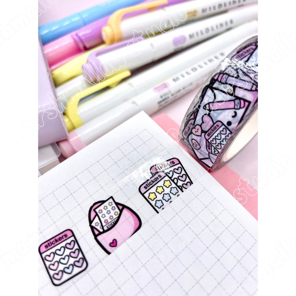 STICKER MAIL - CLEAR PET WASHI TAPE - LIMITED EDITION - Marshmallow Studio