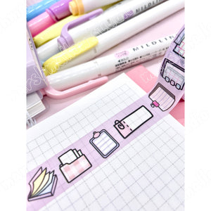 WELL NOTED - 15mm WASHI TAPE - LIMITED EDITION - Marshmallow Studio